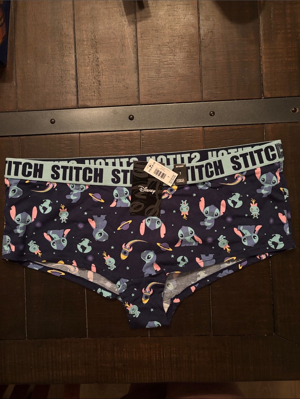 Disney Torrid Navy Stitch Print Women’s Boyshort